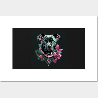 Staffy Portrait Posters and Art